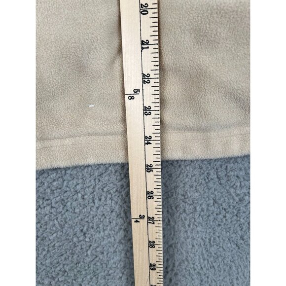 LRL Ralph Lauren Vest Womens XL Ivory Beige Fleece Reversible Zip Up Sleeveless - Picture 8 of 11